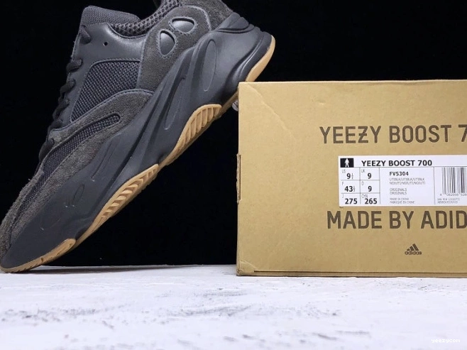 Utility 700 Boost Adidas Yeezy Black FV5304 0814